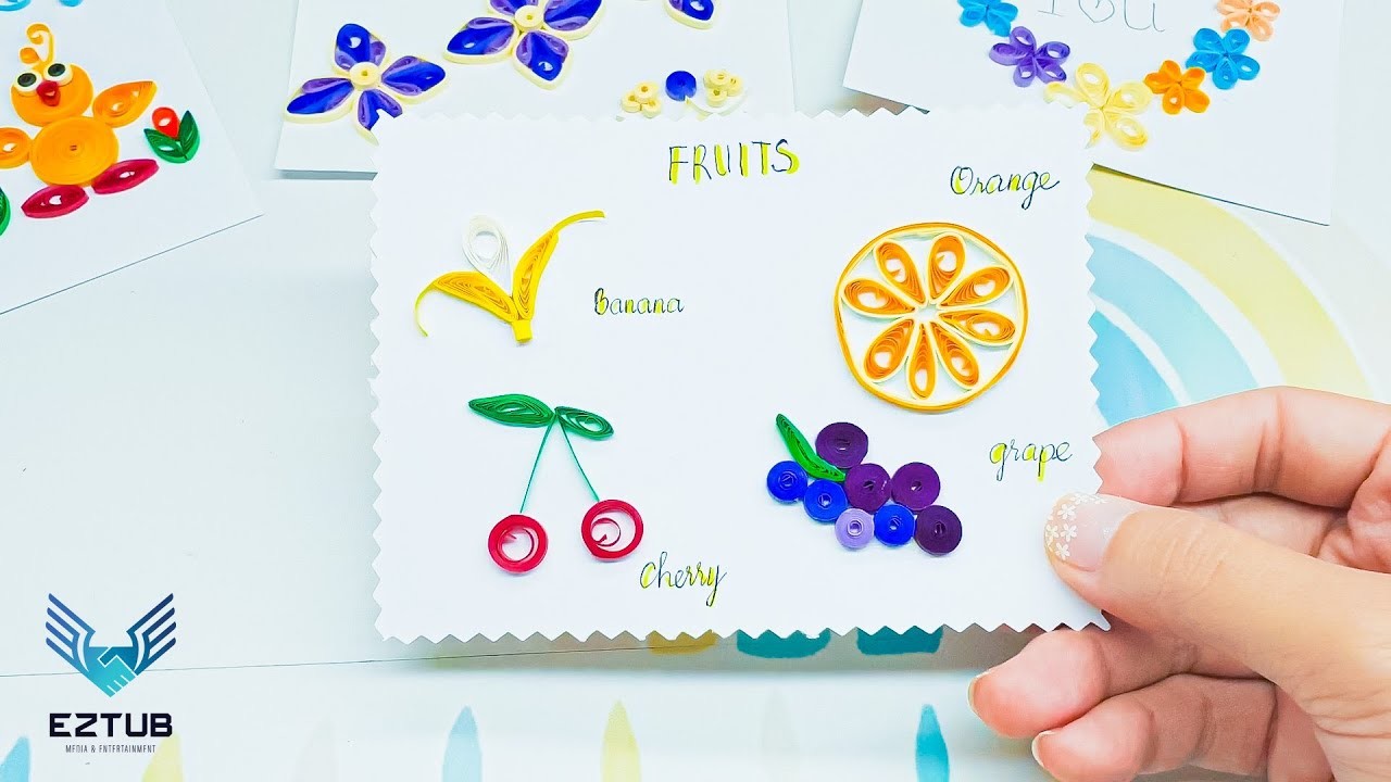JABN27 Create Special Paper Designsg Quilling Summer Fruit. Juanita Armstrong Bennie Newman