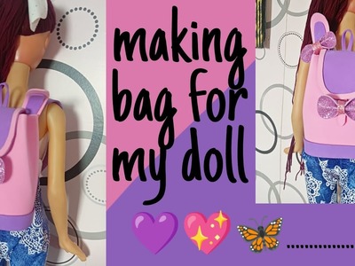 Making bag for my doll | DIY small bag |