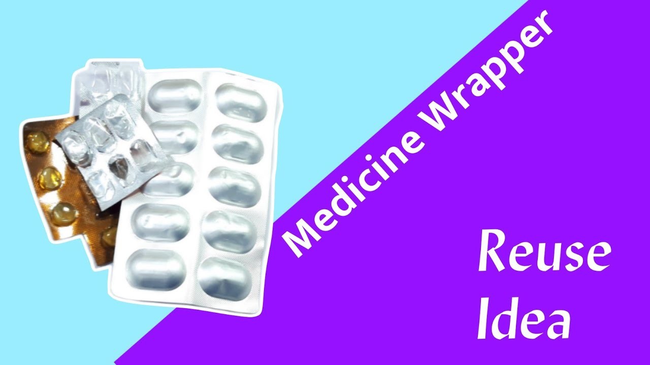 Medicine Wrapper Craft Ideas | Medicine Wrapper Reuse | Make Wall Hanging From Medicine Wrapper