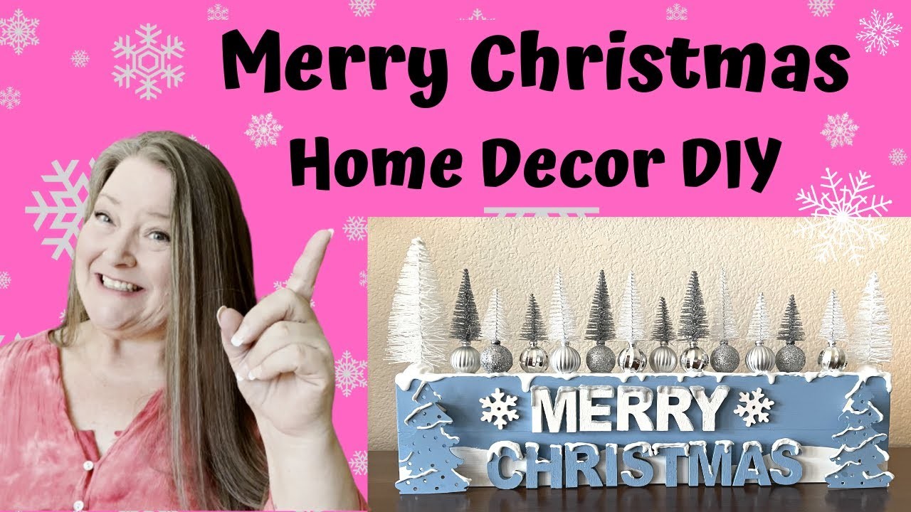 Merry Christmas Home Decor DIY.Merry Christmas Table Sign.Christmas Crafts.Budget Friendly DIY