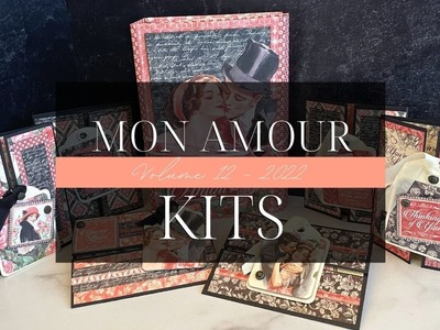 Mon Amour Kit Introduction - Vol 12 2022 - Quad-Folio & Romantic Slider Tag Set