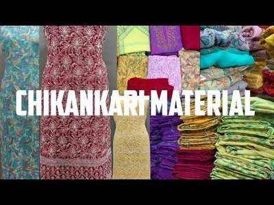 New Hit Stylish Chikankari Suit lenght Dress Material cotton Resham Georgette  | Buy single Piece