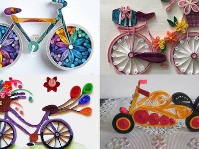 Paper Quilling Cycle & Bike. Paper Quilling Art