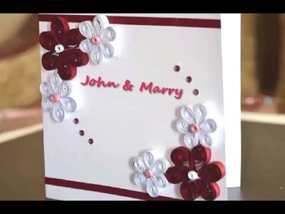 Quilling designs on cards | Card making ideas | Crafts with paper