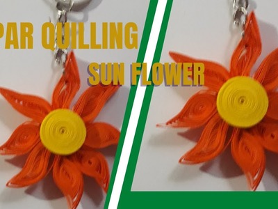 Quilling | Sun | flower | key | Tag