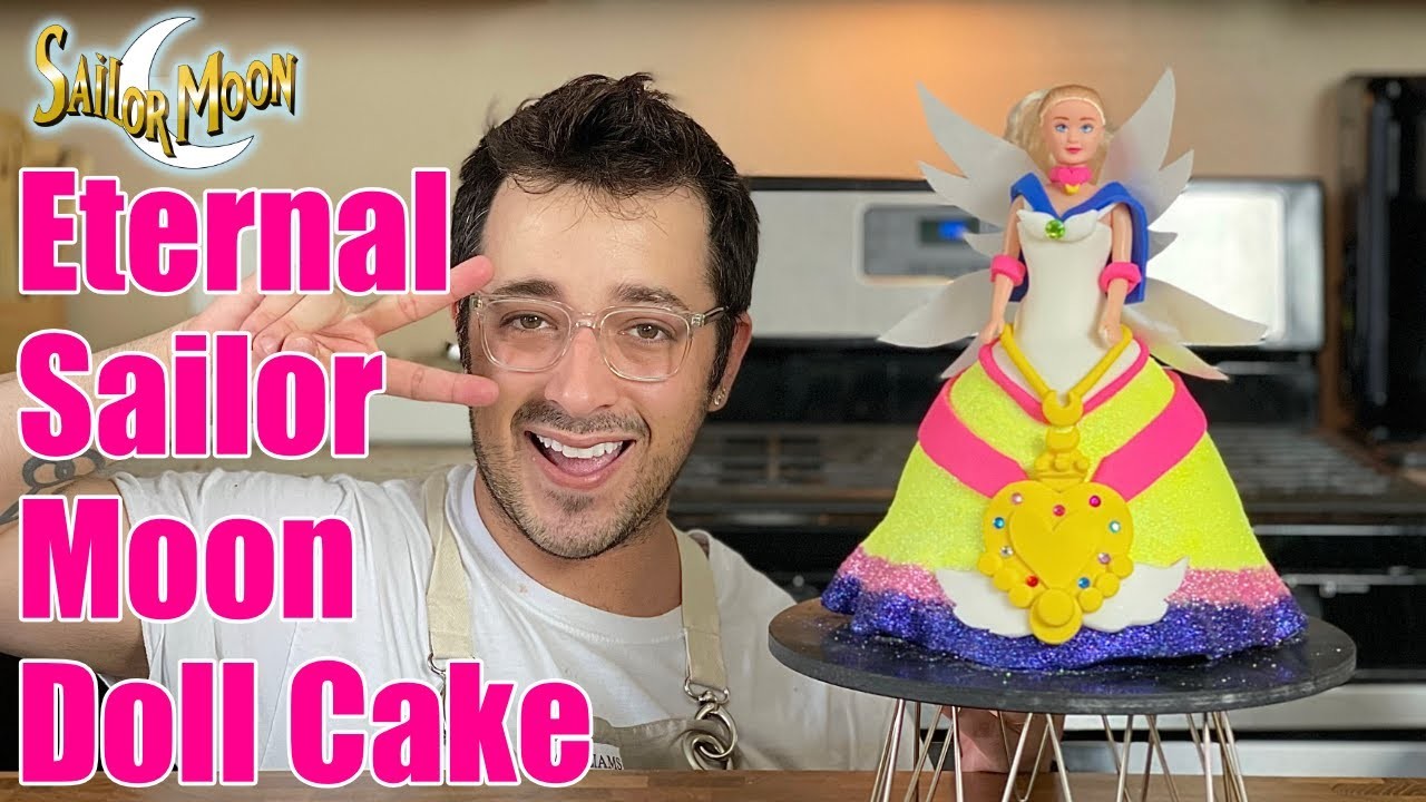 Sailor Moon Cake! - How to Make an Eternal Sailor Moon Doll Cake - Nerdy Cake Ideas