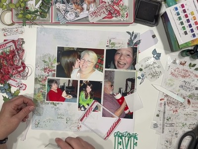 Scrapbooking Process Video: Christmas Eve (14 Days Of Christmas)