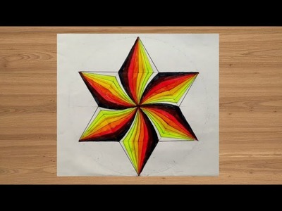 Star drawing || Tutorial || Geometrical drawing || Geometric pattern ||
