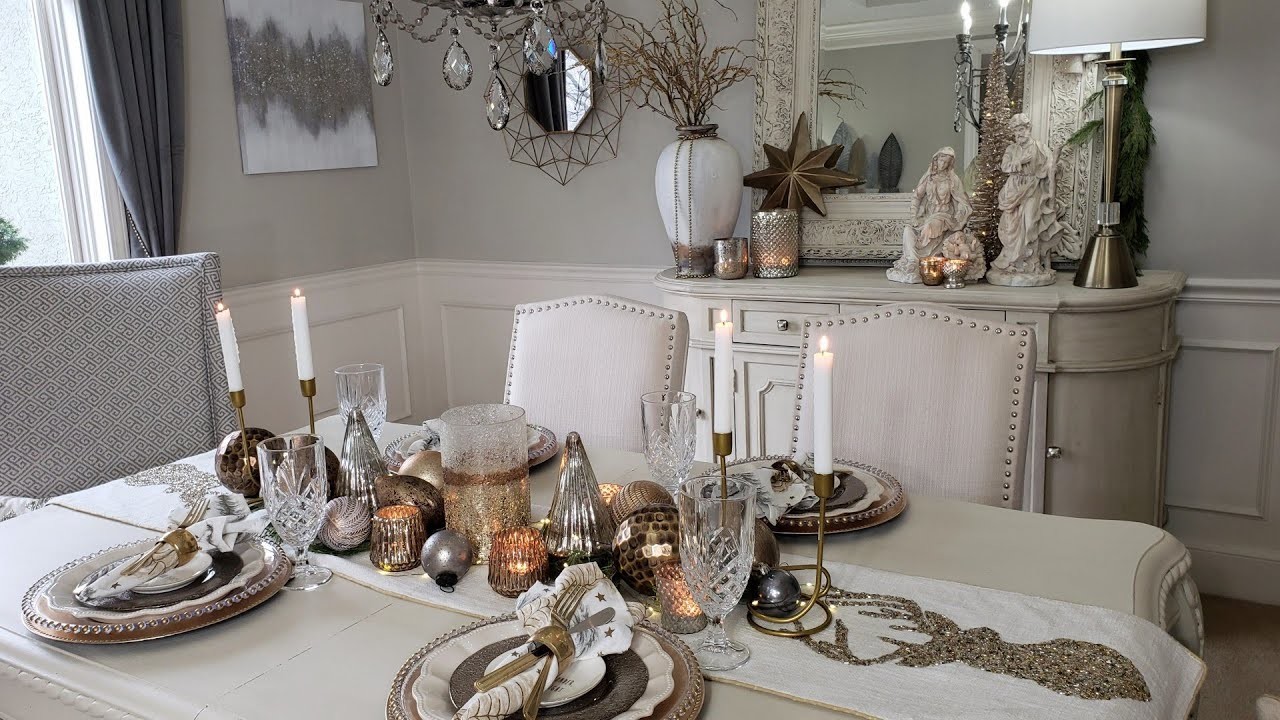 Stunning Christmas Tablescape & Tour | Decorate With Me