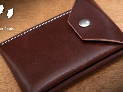 Trying out the Baggywrinkle card holder template from DS Leather Goods