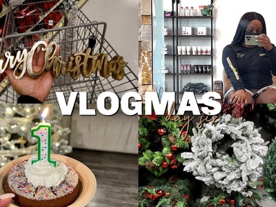 VLOGMAS DAY 6 | Happy 1st Birthday Deuce, Prepping for Denver, New Christmas Decor | ShaniceAlisha .