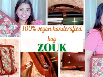 ZOUK Bags review????|ZOUK tote bag| vegan & handcrafted spacious bags????#ayushiyadav #zouk #bags #handbag