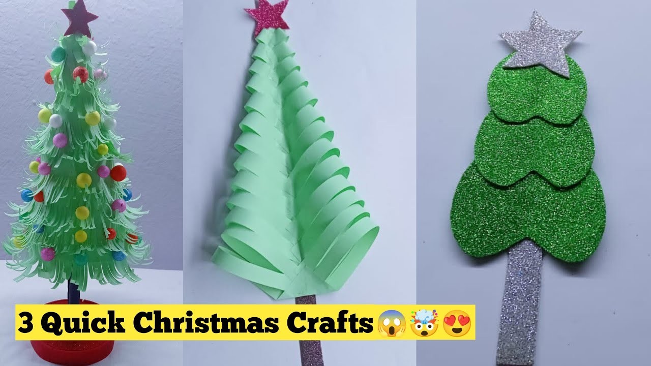3 Simple Christmas Tree Decoration Ideas Craft || Christmas Craft || DIY Christmas Decorations