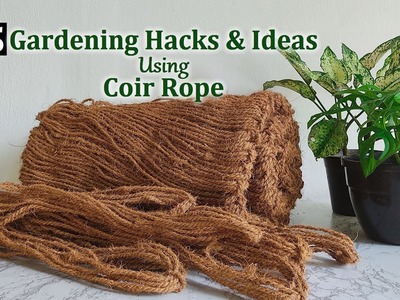 5 Best Gardening Ideas & Gardening Hacks Using Coir Rope | DIY Gardening Ideas & Hacks.GREEN PLANTS