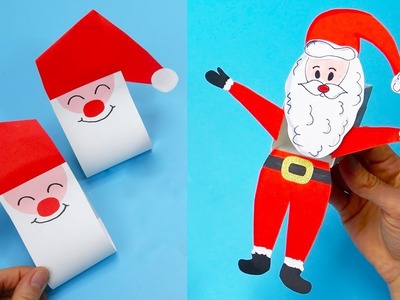6 DIY paper Santa claus | Christmas paper crafts 2023