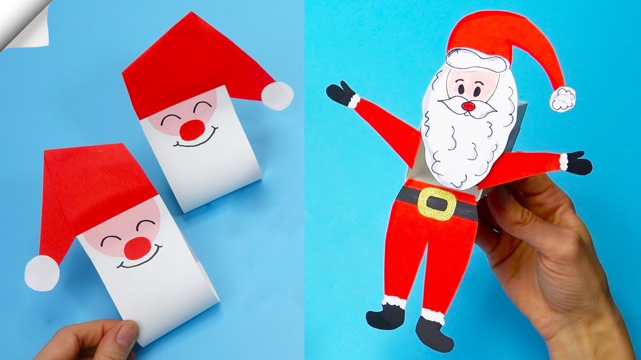 6 DIY paper Santa claus | Christmas paper crafts 2023