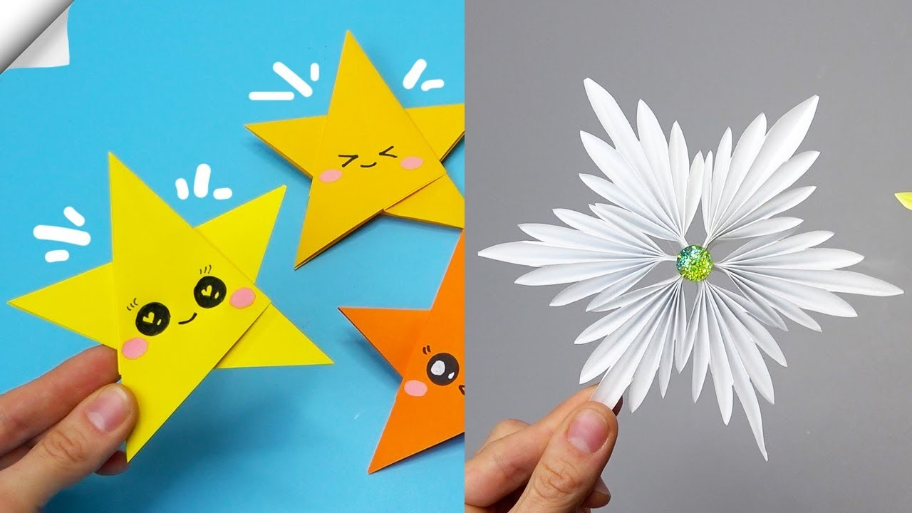 7 diy ideas stars and snowflakes | Christmas paper crafts 2023