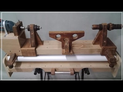 Amazing tool for woodworking. creative idea for a drill - wood lathe.