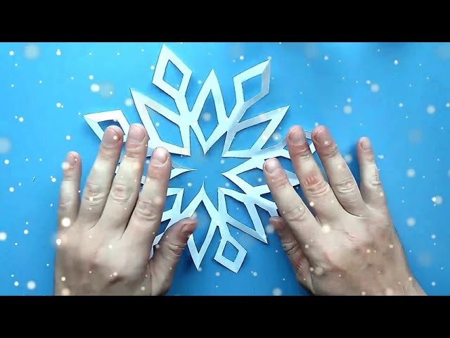 Decor for the new year MAKE IT easy craft how to fold paper to make a snowflake✅❄