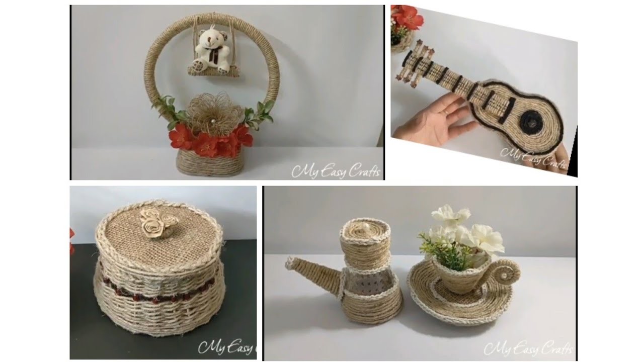 DIY ||  Amazing jute Craft ideas for home decor #myeasycrafts