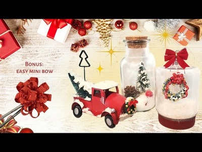 DIY Christmas decor using Dollar Tree miniatures ????
