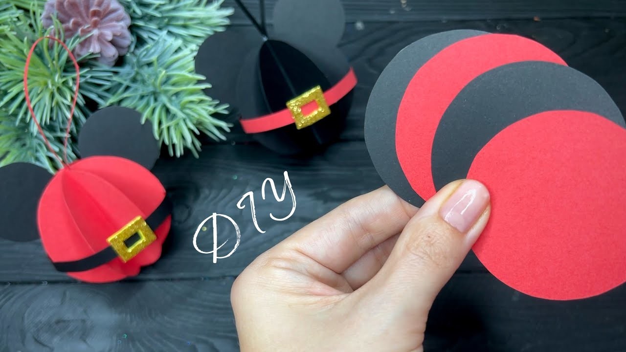 DIY Christmas decorations Mickey Mouse Christmas Paper Craft