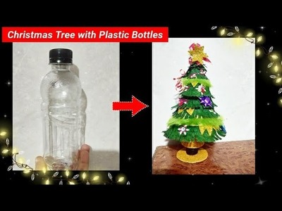 DIY Christmas Tree craft,Christmas Tree craft with plastic bottles,DIY Christmas Decoration Craft