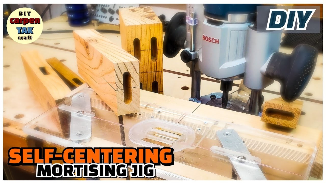 ⚡[DIY] Just a perfect self-centering mortising jig full build. Router project. WOODWORKING