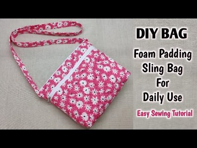 DIY Sling Bags for Daily Use | Shoulder bag making at home | Crossbody bag sewing tutorial | Bags