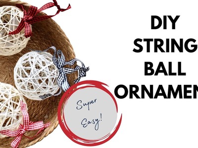 DIY String Ball Ornament | You can make this!