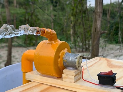 DIY super powerful water pump with PVC pipes