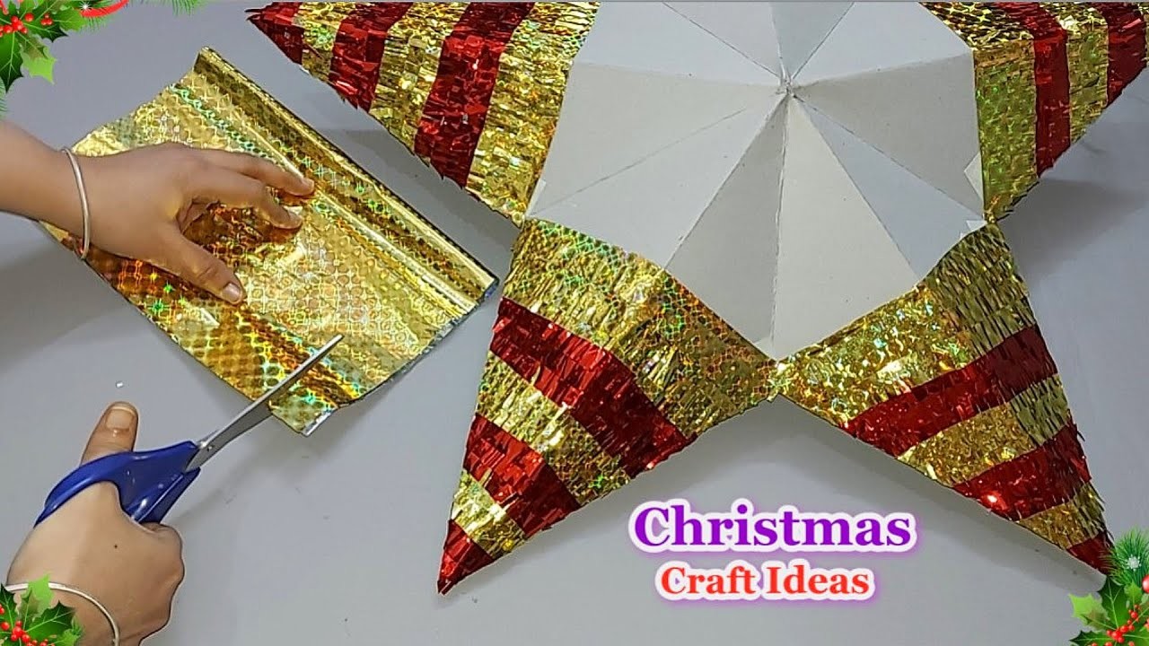 Easy Christmas Star made with simple materials |DIY Affordable Christmas craft idea????287