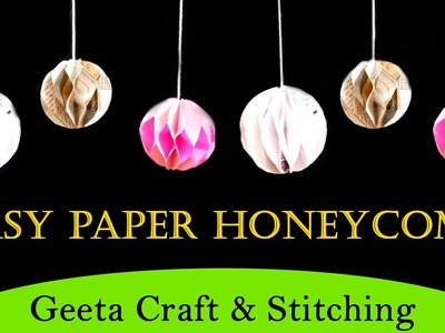 #Easy Paper Honeycomb Ball #How to Make a Paper Honeycomb Ball#