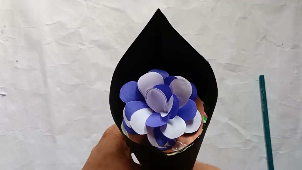 Gift ideas.DIY Paper flower BOUQUET.simple flower bouquet making ????