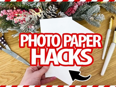 Grab PHOTO PAPER for these GENIUS HACKS! (must watch!)
