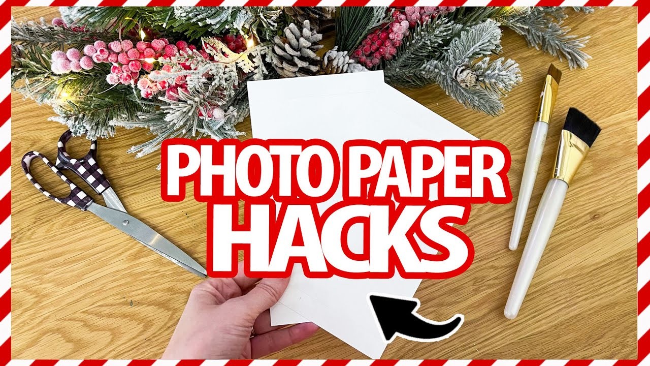 Grab PHOTO PAPER for these GENIUS HACKS! (must watch!)