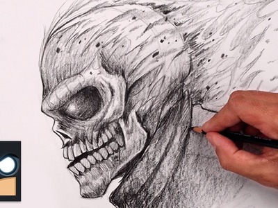 How To Draw Ghostrider | Sketch Tutorial