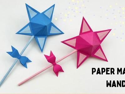 How To Make Easy Paper Magic Wand For Kids. Nursery Craft Ideas. Paper Craft Easy. KIDS crafts