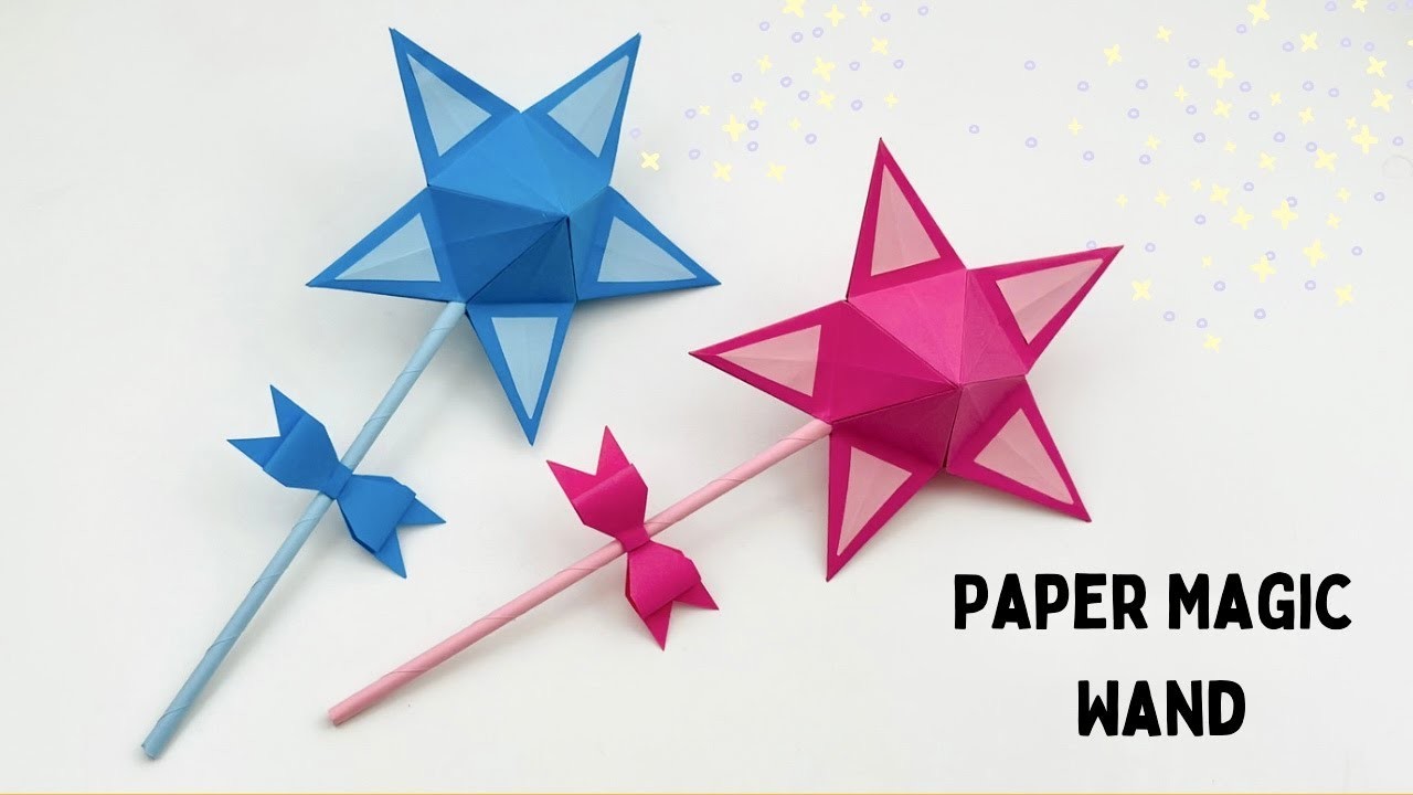 How To Make Easy Paper Magic Wand For Kids. Nursery Craft Ideas. Paper Craft Easy. KIDS crafts