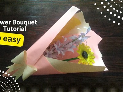 How to Make Flower Bouquet Paper Craft | Flower Bouquet Tutorial | Mother Gift paper Craft