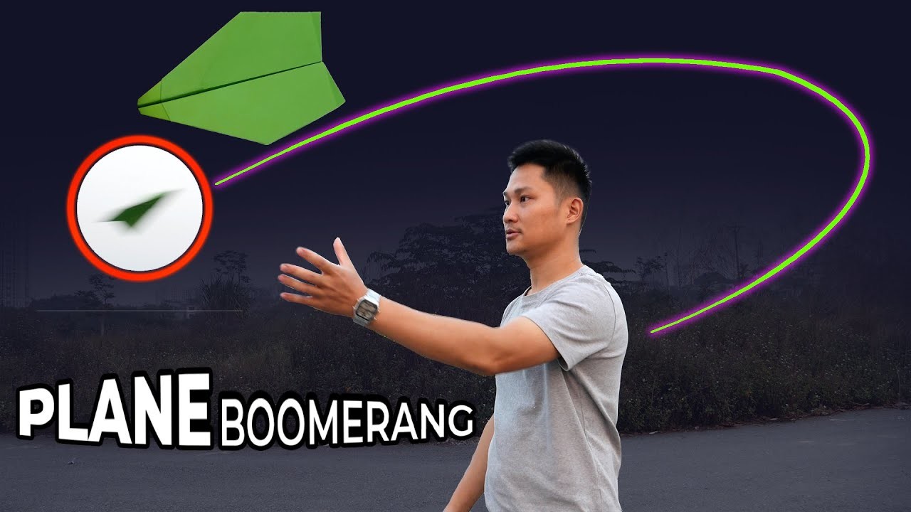 How to make the super easy boomerang king plane come back to you