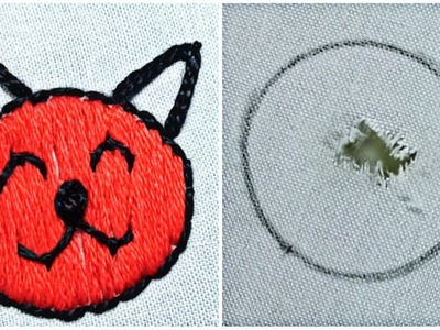How to Repair Holes in Clothes with Repair with Hand Embroidery by |Crafty Stitch| #repairhole