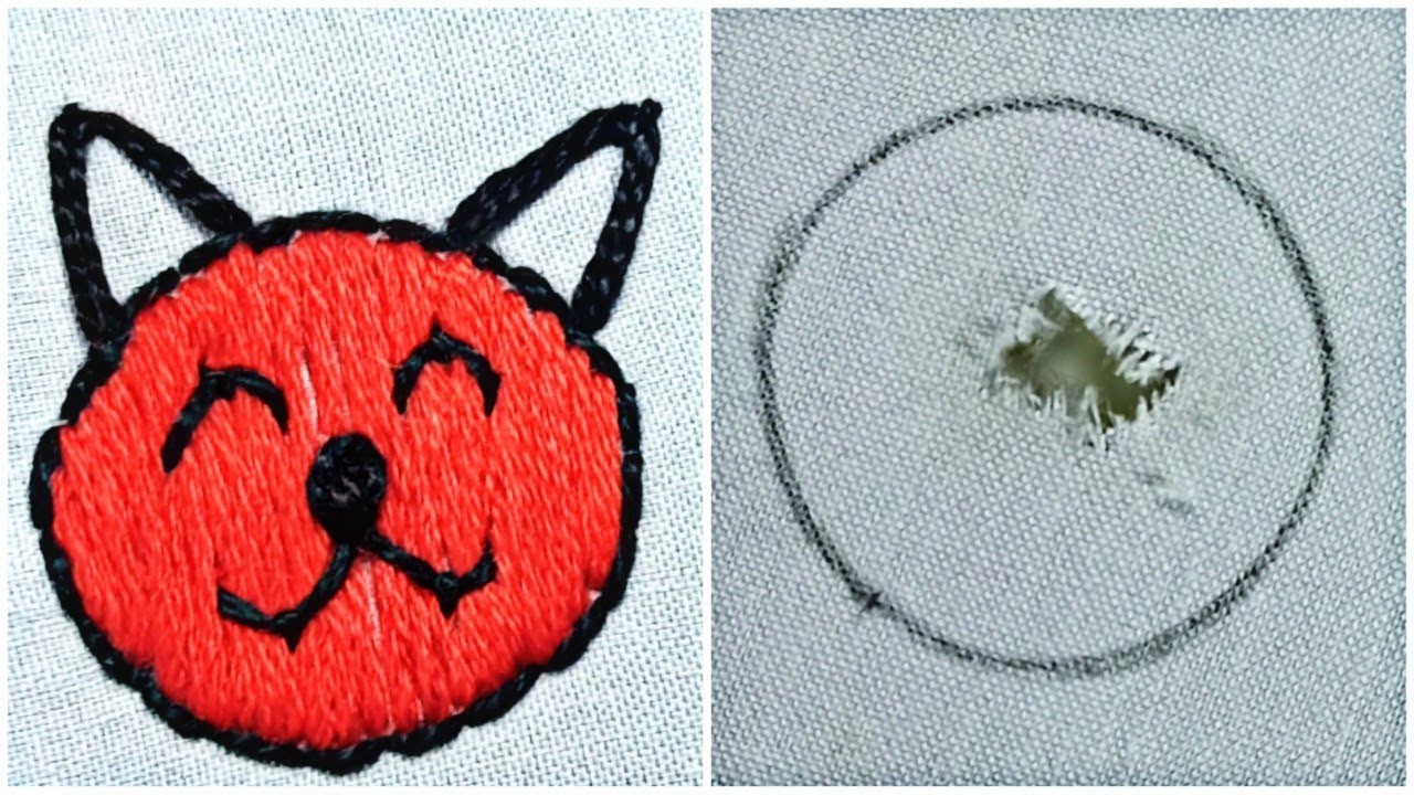 How to Repair Holes in Clothes with Repair with Hand Embroidery by |Crafty Stitch| #repairhole