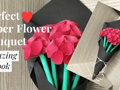 Making Flower Bouquet With Paper | DIY Paper Craft |Easy Paper Bouquet | #flowerbouquet #bouquet