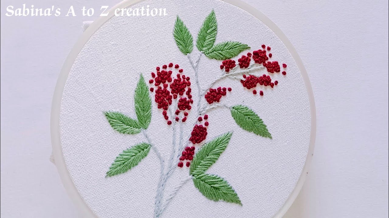 New All Over hand embroidery design | French knot Embroidery design | Floral hand embroidery design|