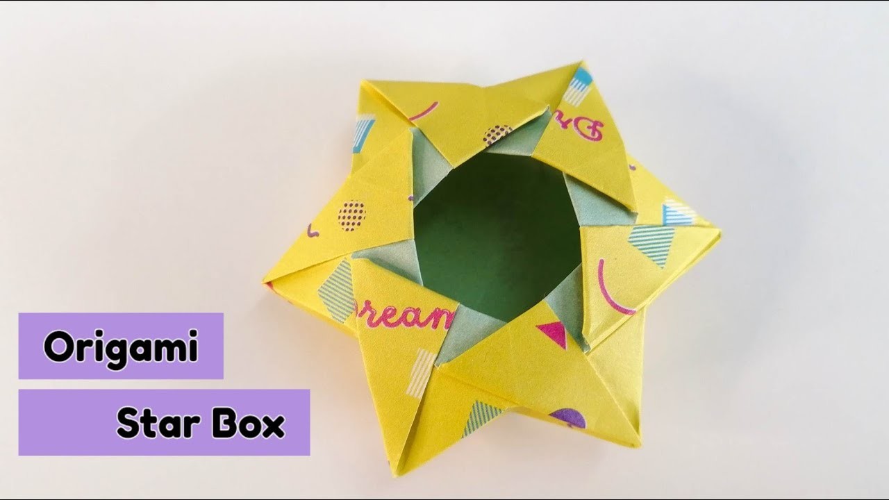 Origami Star Box Origami 6 Point Star Box origami tutorial | How to fold a paper box