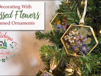 Pressed Flower Ornaments For The Christmas Tree - ????????????