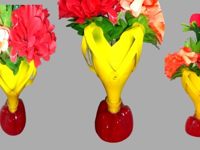 Recycle Plastic Bottle Into Beautiful Flower Pots For Garden@TT DIY TECH. 