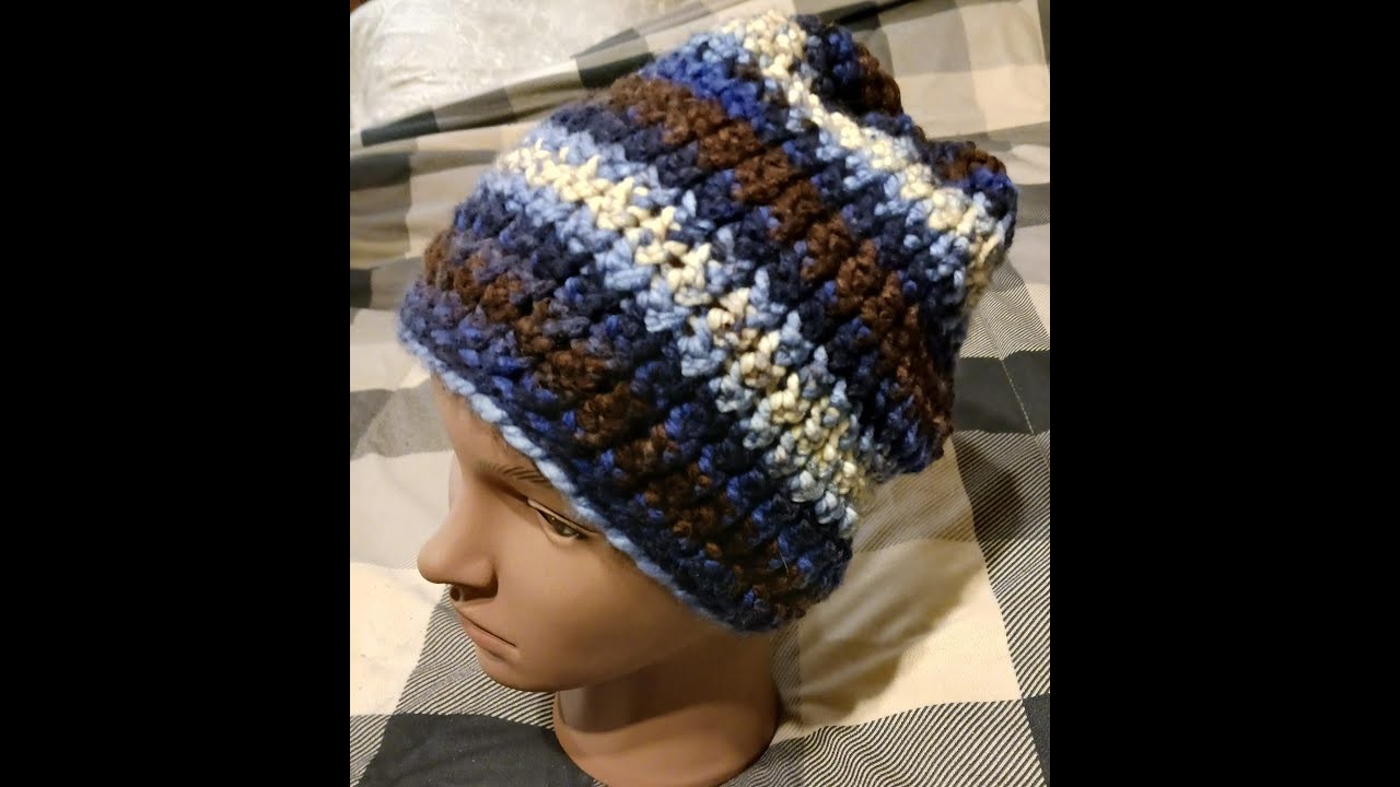 Twisted Thistle Beanie Hat Loom Knit