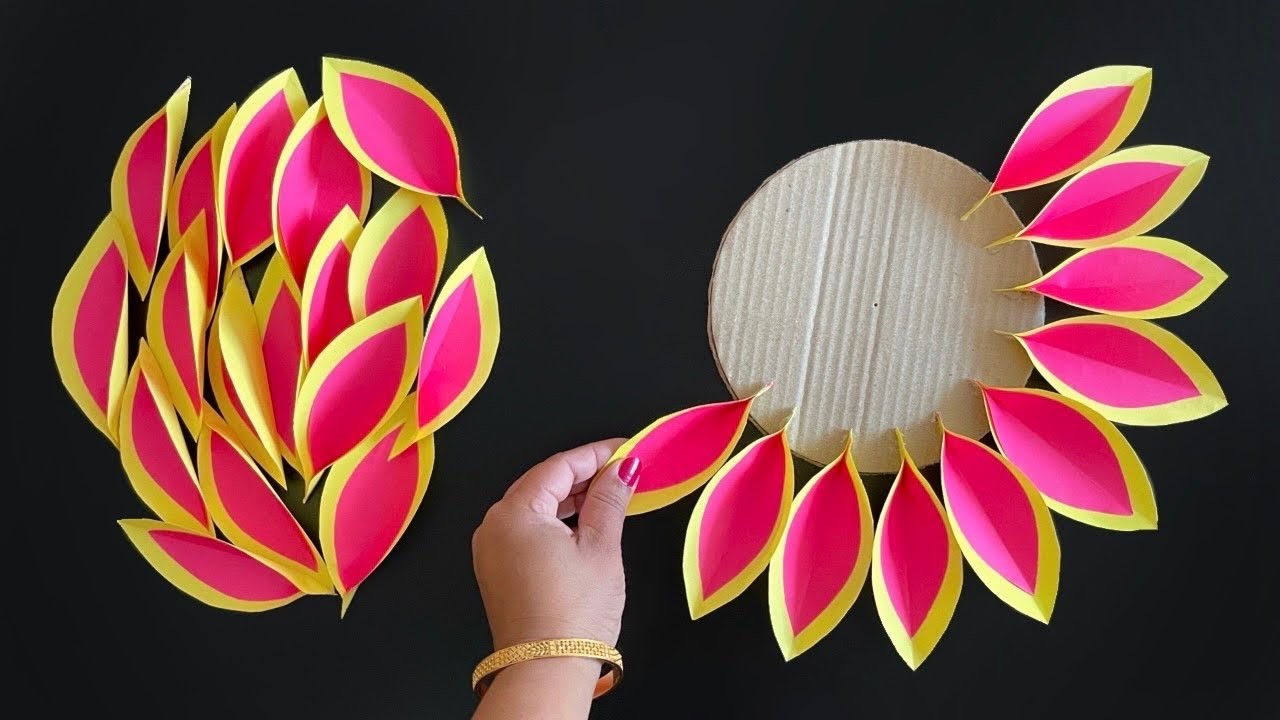 Unique Paper Wall Hanging. Paper Craft For Home Decoration. Paper Flower Wall Hanging. DIY